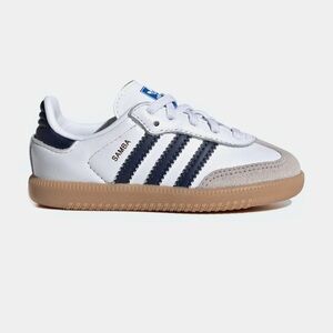 Adidas Toddler Samba White and Indigo